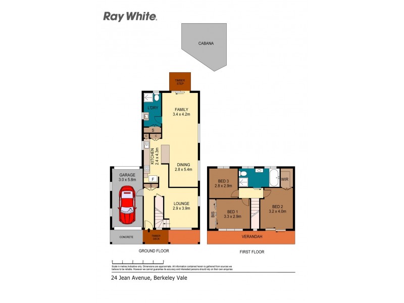 24 Jean Avenue, Berkeley Vale NSW 2261 Floorplan