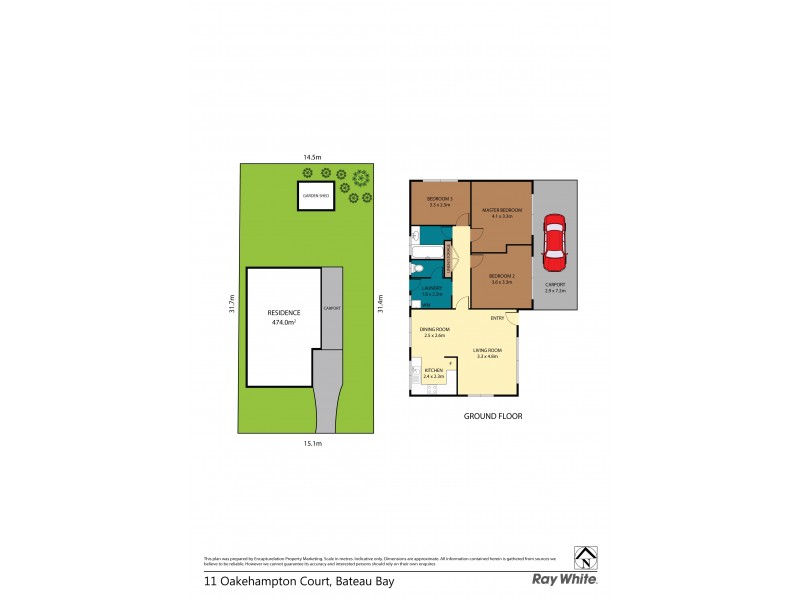 11 Oakehampton Court, Bateau Bay NSW 2261 Floorplan