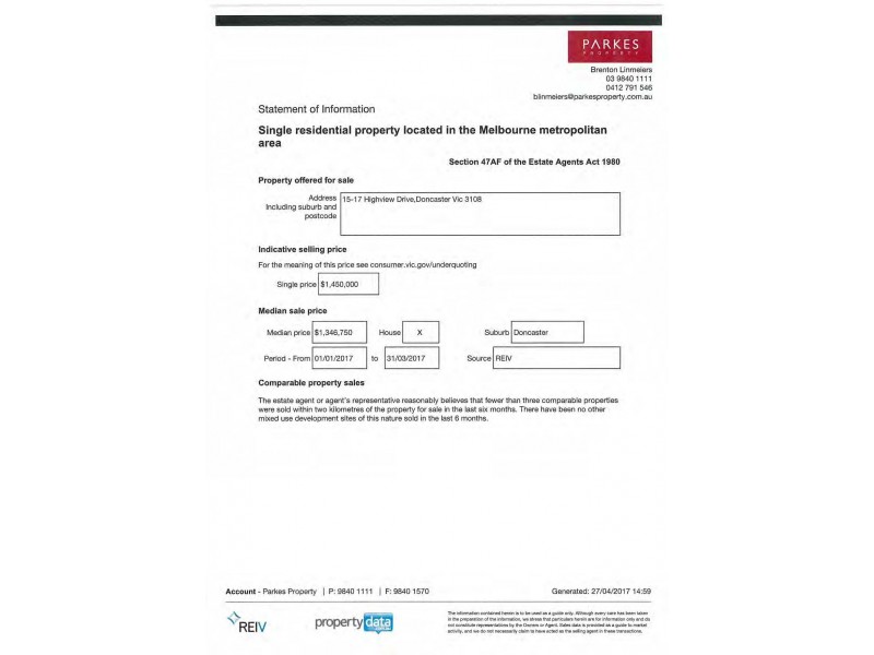 15-17 Highview Drive, Doncaster VIC 3108