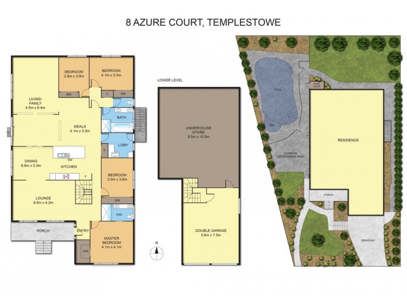 8 Azure Court, Templestowe VIC 3106 Floorplan