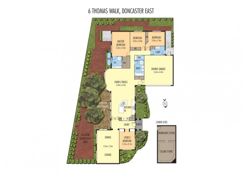 6 Thomas Walk, Doncaster East VIC 3109 Floorplan
