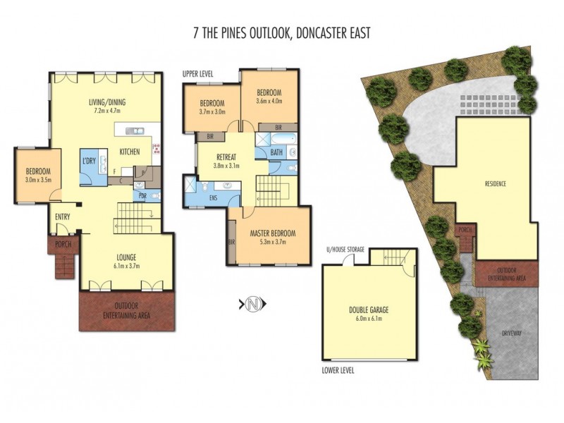 7 The Pines Outlook, Doncaster East VIC 3109 Floorplan