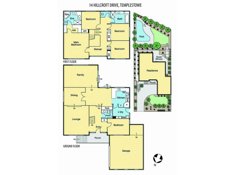 14 Hillcroft Drive, Templestowe VIC 3106 Floorplan
