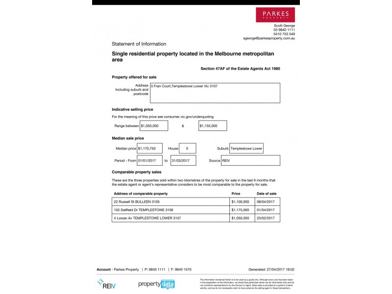 5 Fran Court, Templestowe Lower VIC 3107