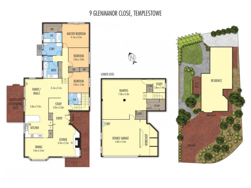 9 Glenmanor Close, Templestowe VIC 3106 Floorplan