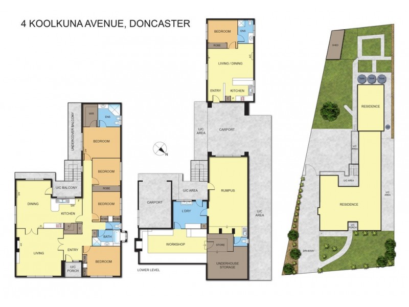 4 Koolkuna Ave, Doncaster VIC 3108 Floorplan