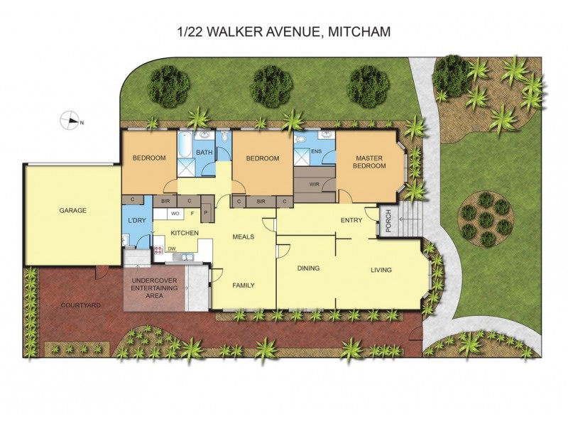 1/22 Walker Avenue, Mitcham VIC 3132 Floorplan