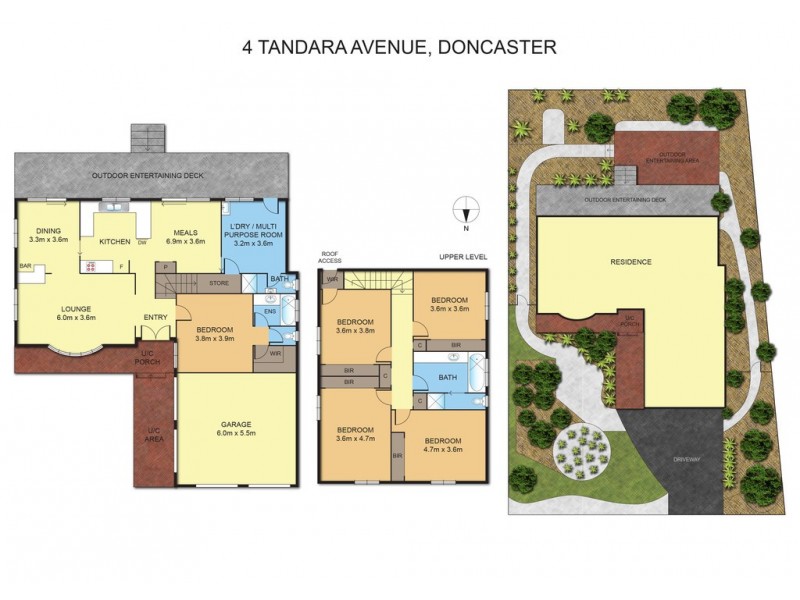 4 Tandara Ave, Doncaster VIC 3108 Floorplan