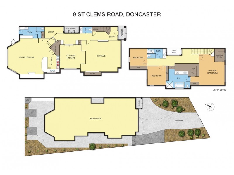 9 St Clems Rd, Doncaster East VIC 3109 Floorplan