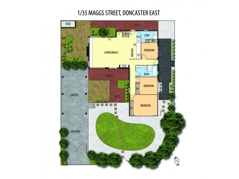 1/35 Maggs Street, Doncaster East VIC 3109 Floorplan