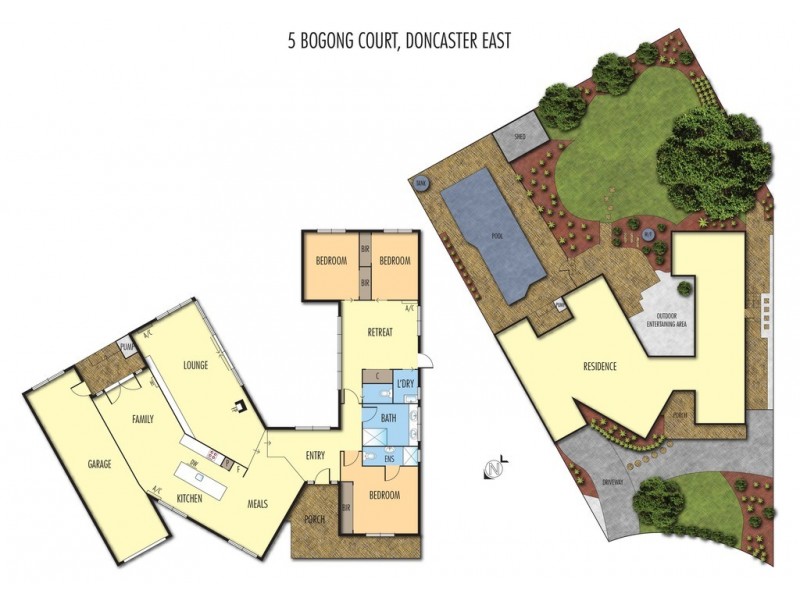 5 Bogong Court, Doncaster East VIC 3109 Floorplan