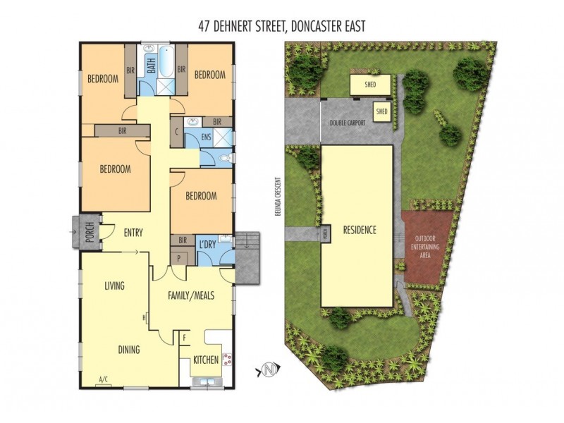 47 Dehnert Street, Doncaster East VIC 3109 Floorplan