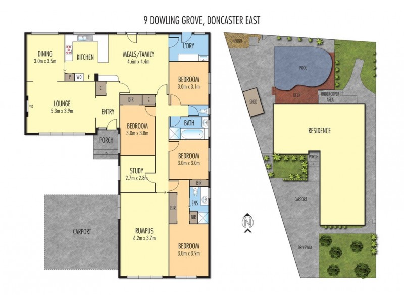 9 Dowling Grove, Doncaster East VIC 3109 Floorplan