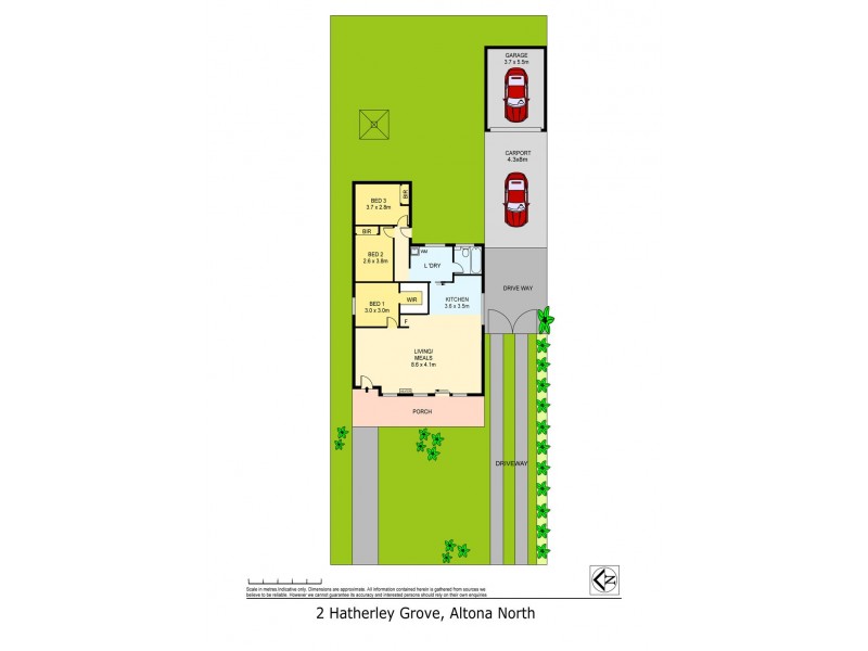 2 Hatherley Grove, Altona North VIC 3025 Floorplan