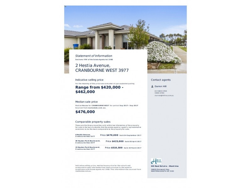 2 Hestia Avenue, Cranbourne West VIC 3977