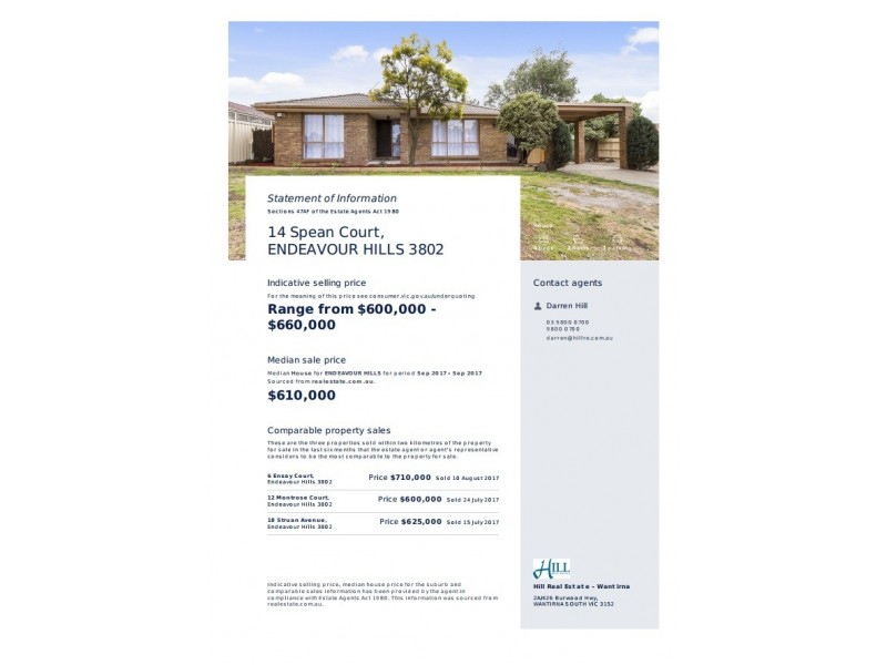 14 Spean Court, Endeavour Hills VIC 3802