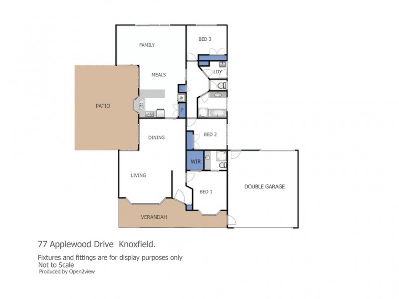 77 Applewood Drive, Knoxfield VIC 3180 Floorplan