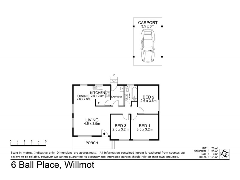 6 Ball Place, Willmot NSW 2770 Floorplan