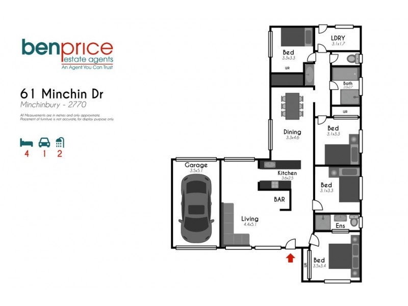 61 Minchin drive, Minchinbury NSW 2770 Floorplan