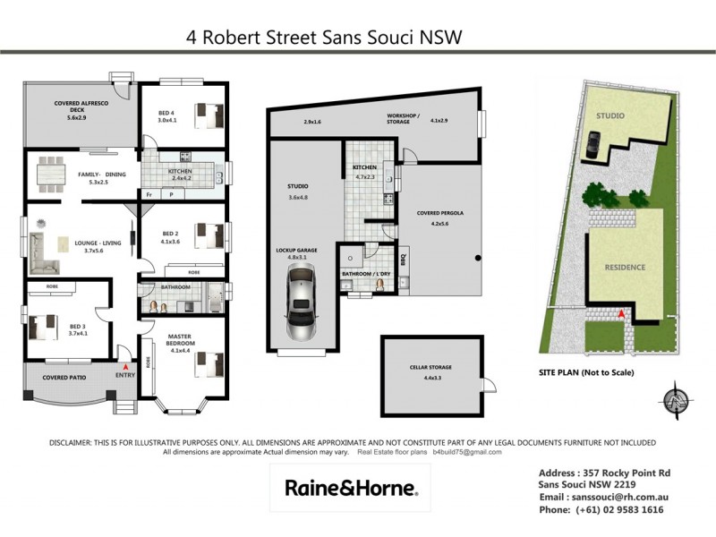 4 Robert Street, Sans Souci NSW 2219 Floorplan
