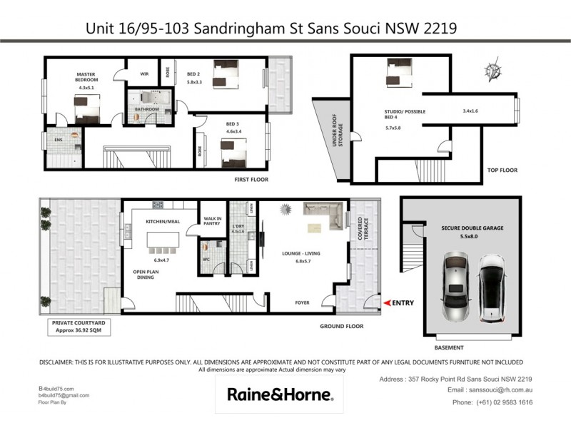 16/95-103 Sandringham Street, Sans Souci NSW 2219 Floorplan