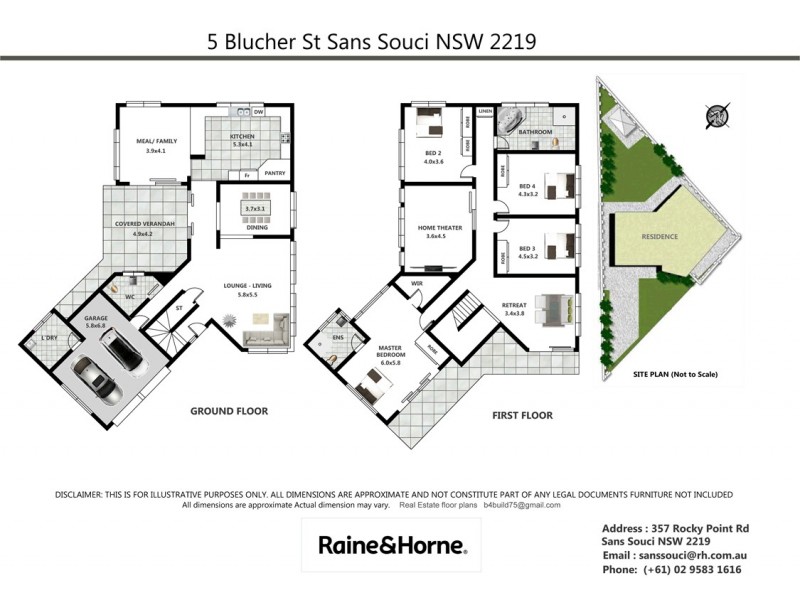 5 Blucher Street, Sans Souci NSW 2219 Floorplan