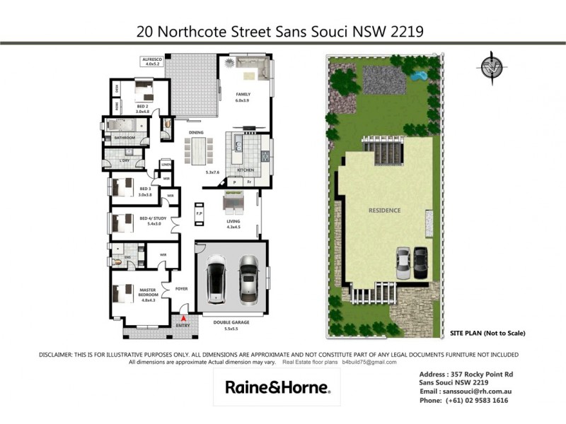 20 Northcote Street, Sans Souci NSW 2219 Floorplan