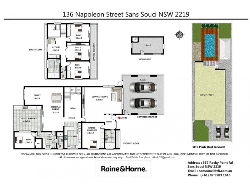 136 Napoleon Street, Sans Souci NSW 2219 Floorplan