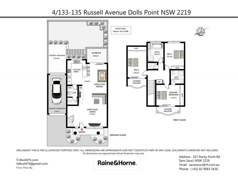 4/133-135 Russell Avenue, Dolls Point NSW 2219 Floorplan