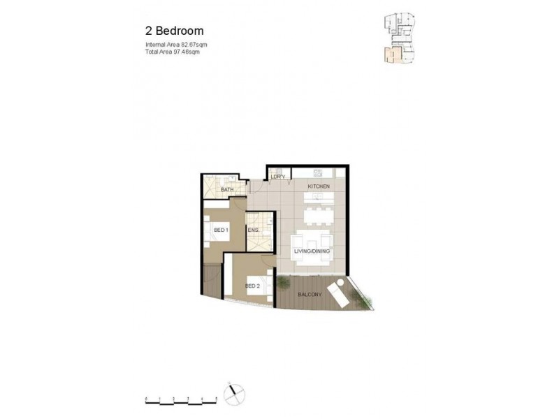 201/342 Bay Street, Brighton-le-sands NSW 2216 Floorplan