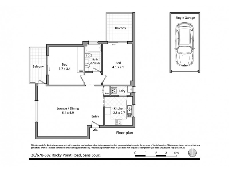 26/678 Rocky Point Road, Sans Souci NSW 2219 Floorplan