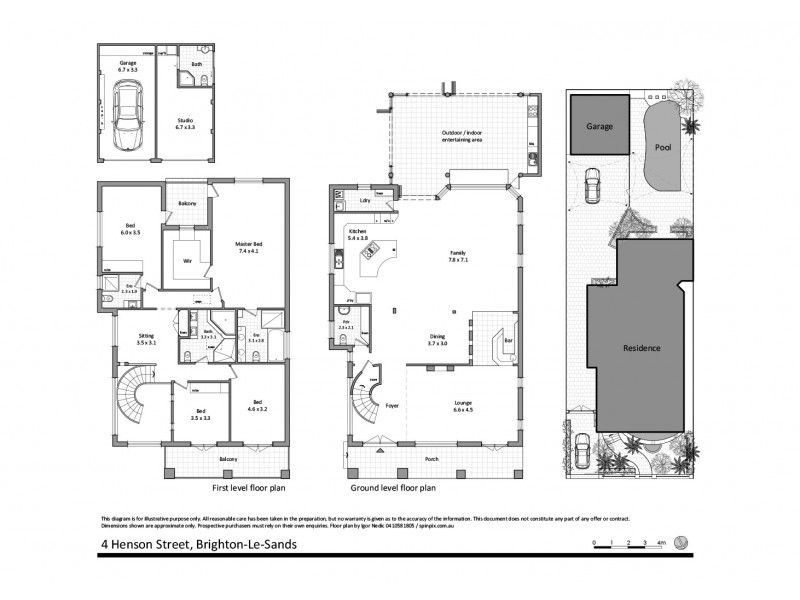 4 Henson Street, Brighton-le-sands NSW 2216 Floorplan