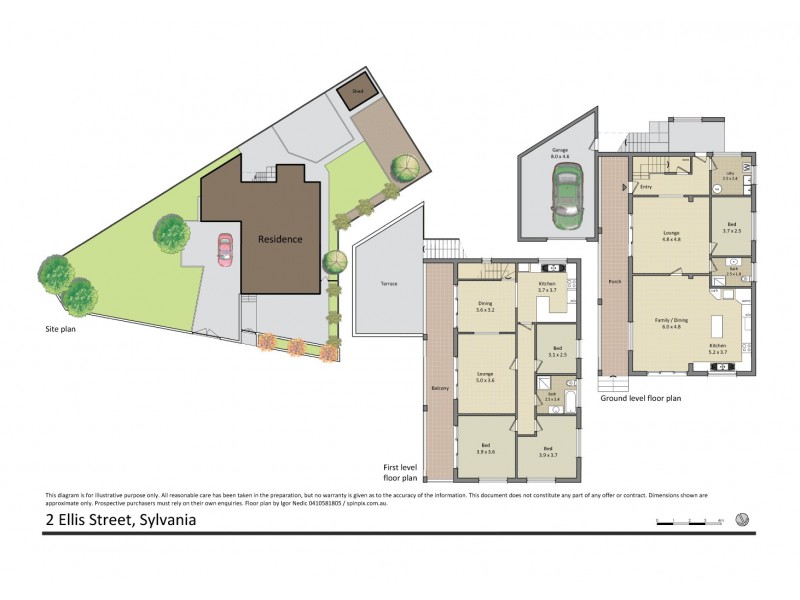 2 Ellis Street, Sylvania NSW 2224 Floorplan