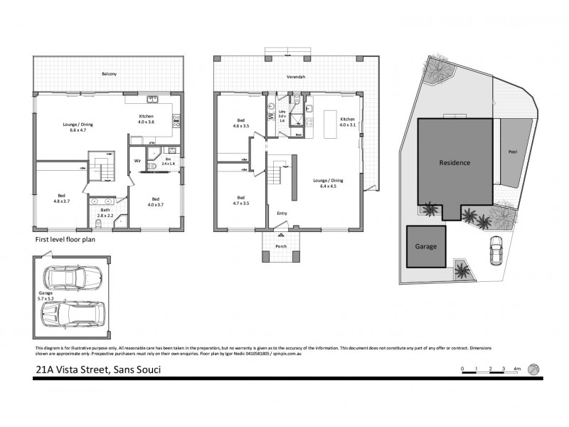 21A Vista Street, Sans Souci NSW 2219 Floorplan