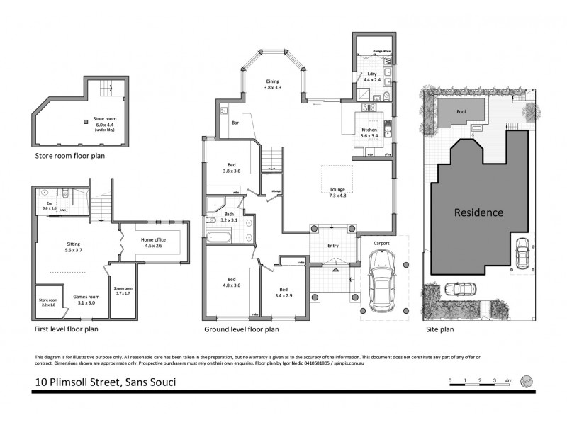 10 Plimsoll Street, Sans Souci NSW 2219 Floorplan