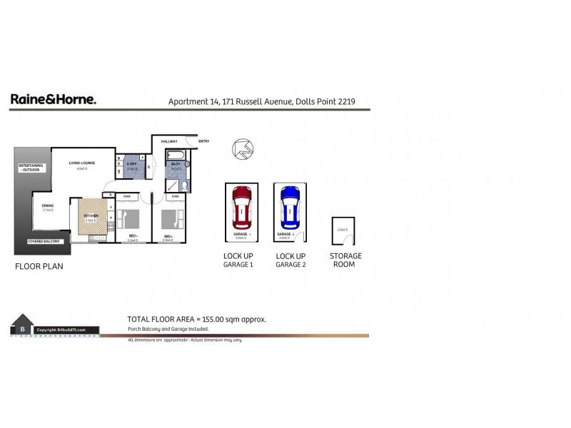14/171 Russell Avenue, Dolls Point NSW 2219 Floorplan