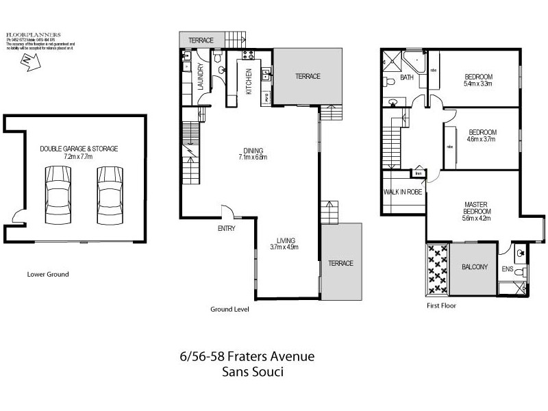 6/56-58 Fraters Avenue, Sans Souci NSW 2219 Floorplan