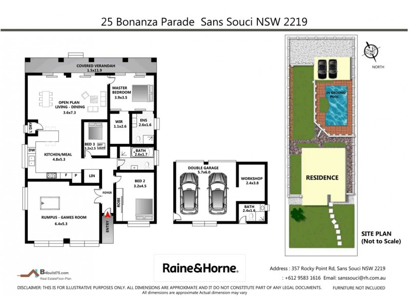 25 Bonanza Parade, Sans Souci NSW 2219 Floorplan