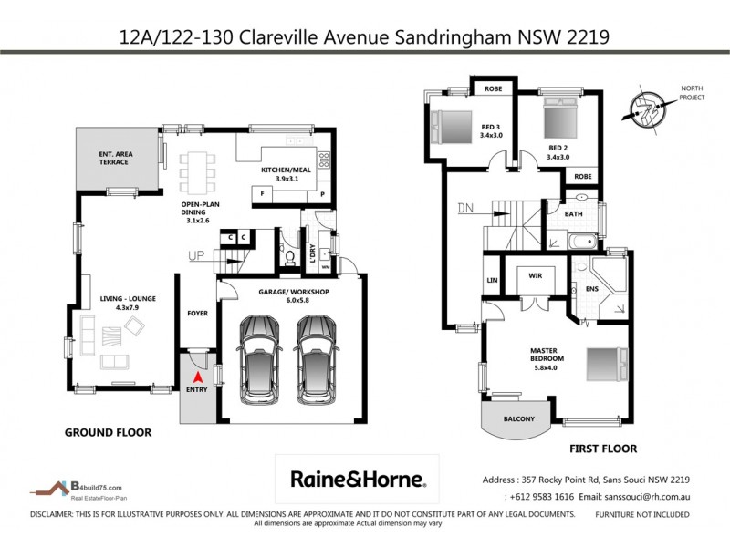 12A/122-130 Clareville Avenue, Sandringham NSW 2219 Floorplan