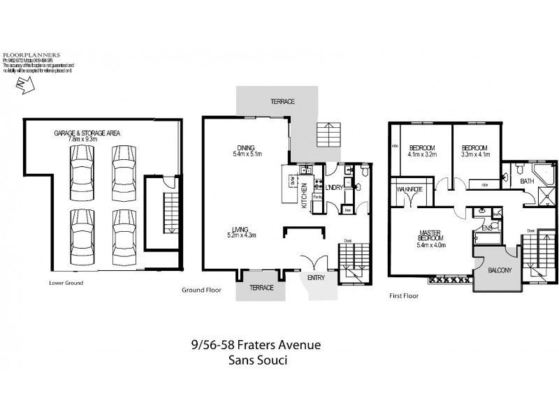 9/56-58 Fraters Avenue, Sans Souci NSW 2219 Floorplan