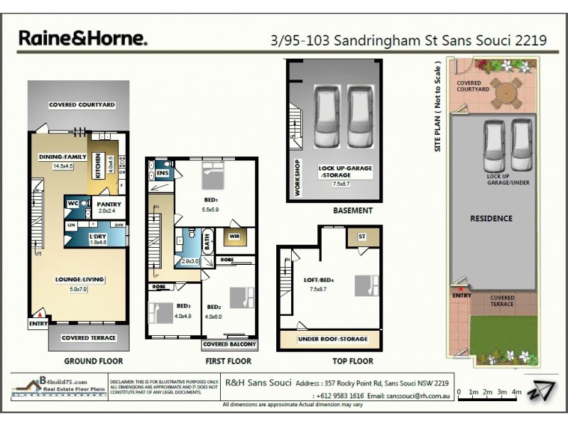 3/95-103 Sandringham Street, Sans Souci NSW 2219 Floorplan