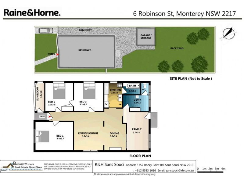 6 Robinson Street, Monterey NSW 2217 Floorplan