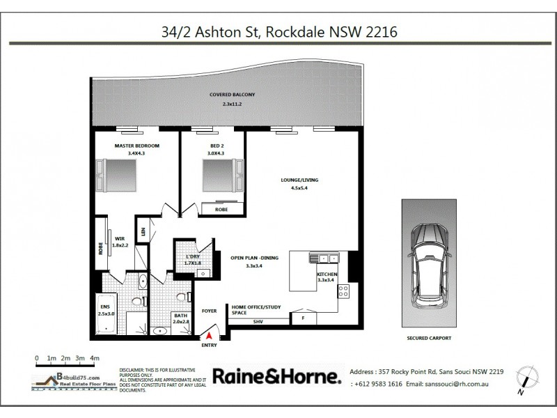 34/2 Ashton Street, Rockdale NSW 2216 Floorplan