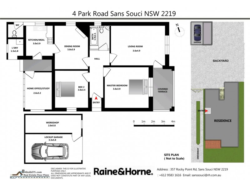 4 Park Road, Sans Souci NSW 2219 Floorplan