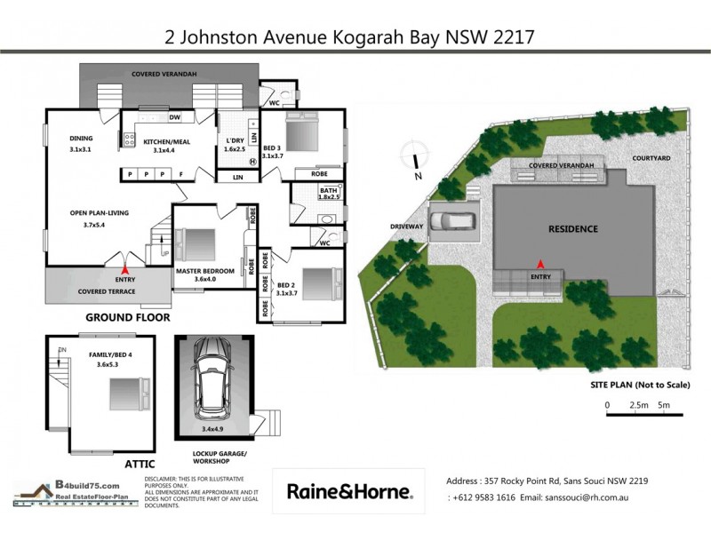 2 Johnston Avenue, Kogarah Bay NSW 2217 Floorplan
