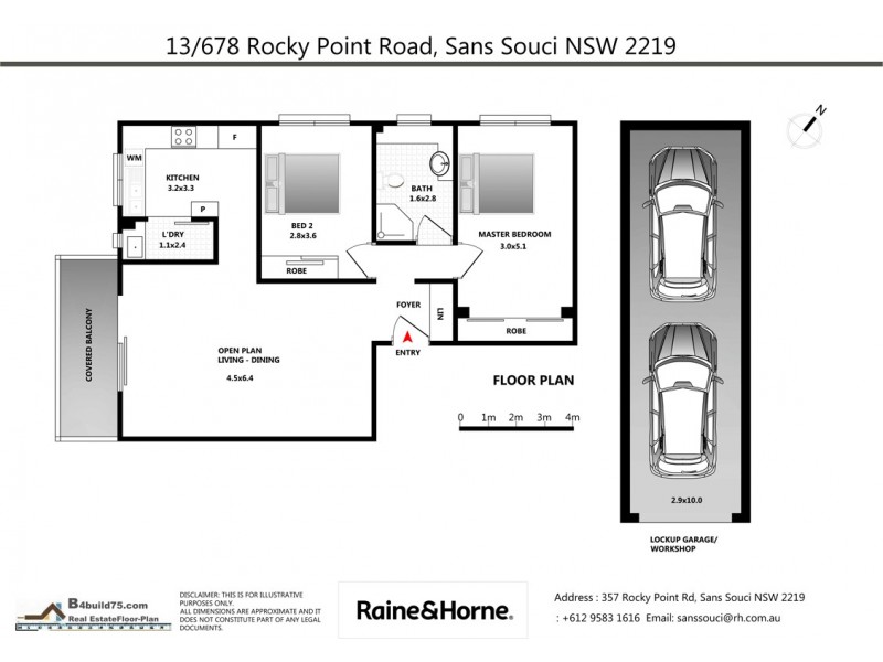 13/678 Rocky Point Road, Sans Souci NSW 2219 Floorplan