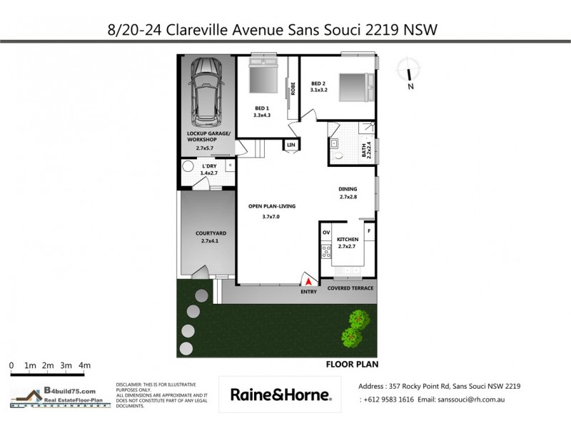 8/20-24 Clareville Avenue, Sans Souci NSW 2219 Floorplan
