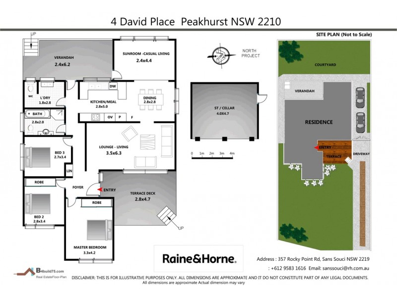 4 David Place, Peakhurst NSW 2210 Floorplan