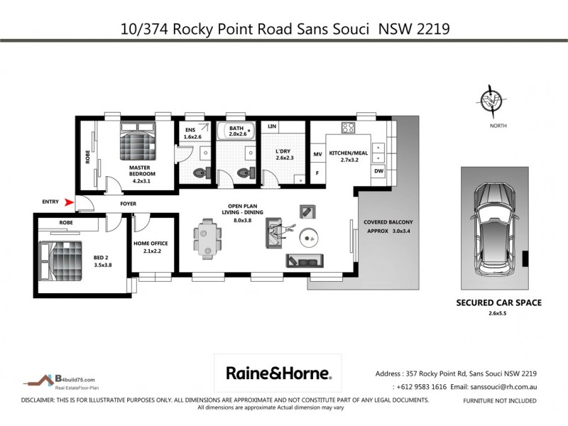 10/374 Rocky Point Road, Sans Souci NSW 2219 Floorplan