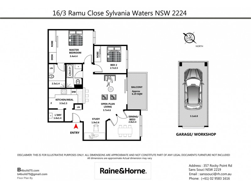 16/3 Ramu Close, Sylvania Waters NSW 2224 Floorplan